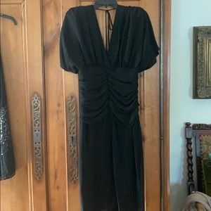 Vintage 80s black CHEETAH B dress.